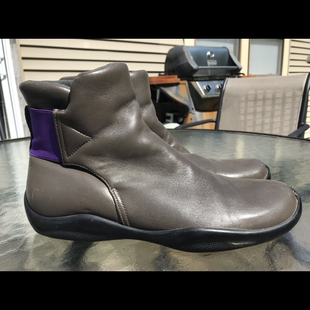 Prada Sport Women’s Leather Sneaker Boots Size 9